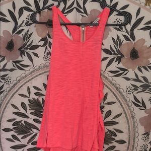 Neon pink tank top
